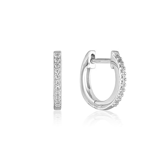 NOEL NIGHTS SHINE HOOP EARRINGS SILVER