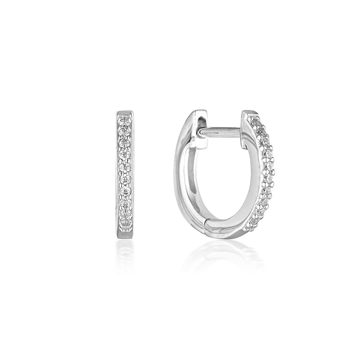 NOEL NIGHTS SHINE HOOP EARRINGS SILVER
