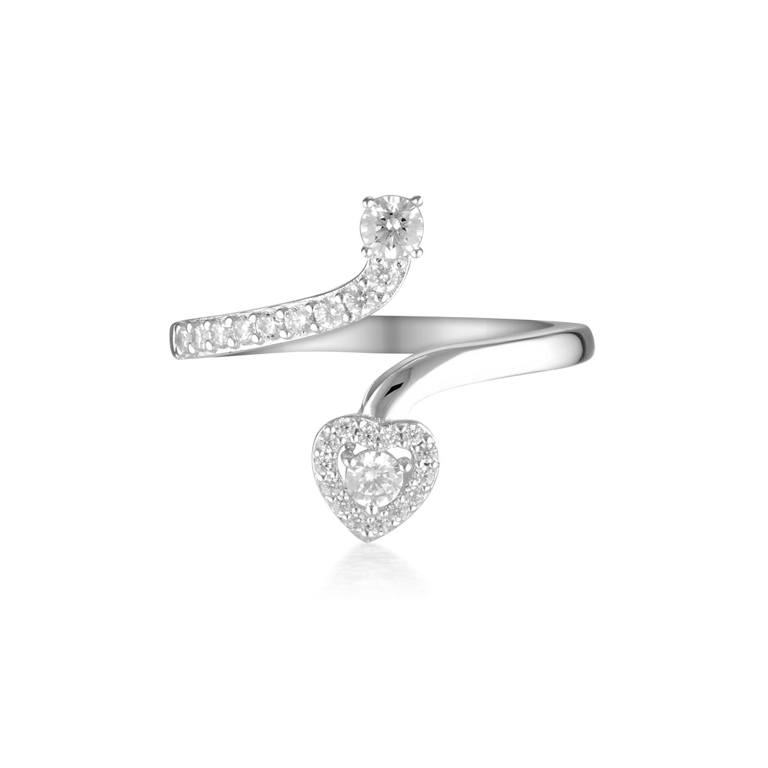 SIGNATURE SEALED WITH A KISS RING SILVER - 9