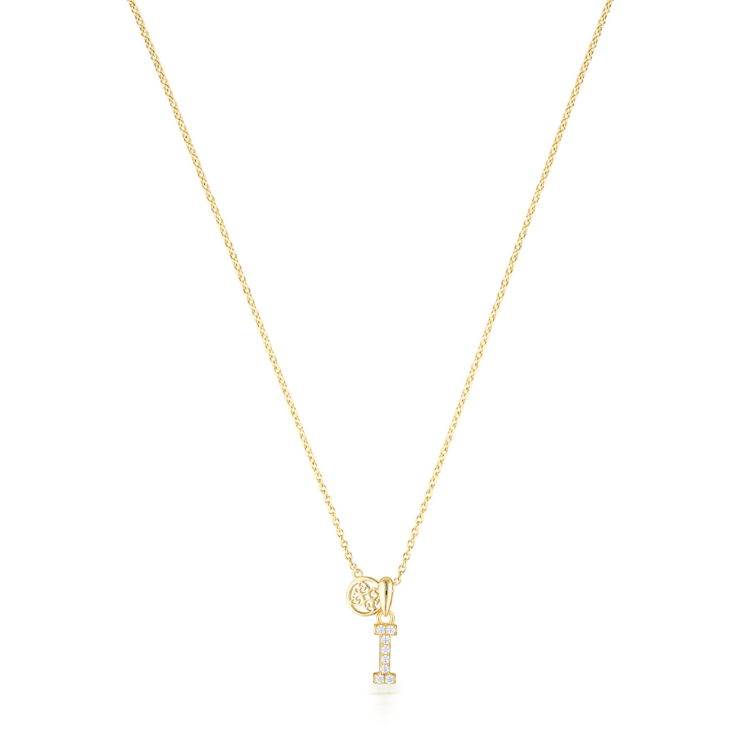 LUXURY LETTERS I INITIAL PENDANT GOLD