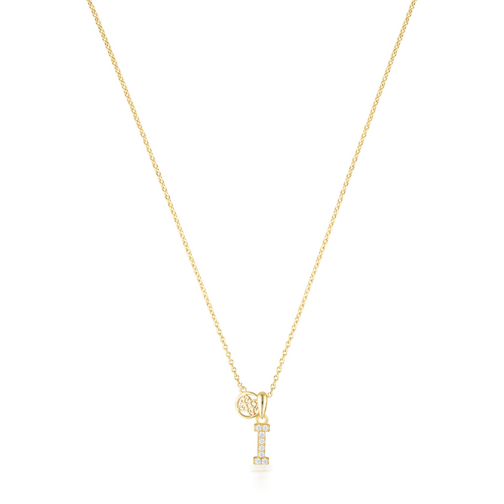 LUXURY LETTERS I INITIAL PENDANT GOLD