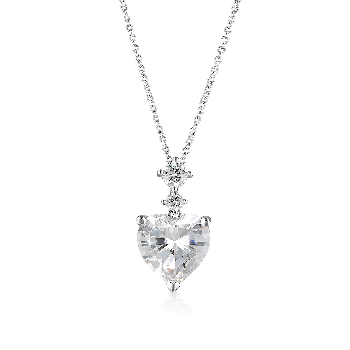 AURORA FIRST BLUSH PENDANT SILVER