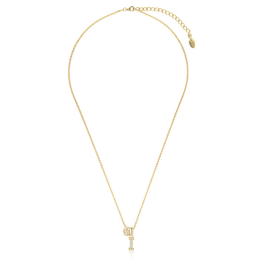LUXURY LETTERS I INITIAL PENDANT GOLD